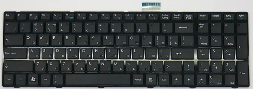 Клавіатура для ноутбука MSI X620 P600 PR600 S6000 (S1N-3ERU211-SA0)