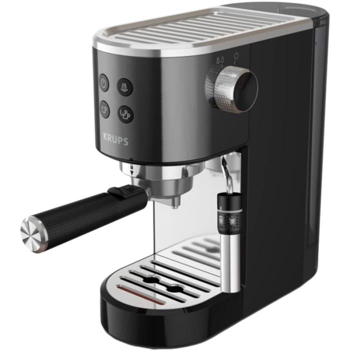 Кофеварка рожковая Krups Virtuoso+ XP444G10 1400 Вт 15 бар Black/Silver (37525171)