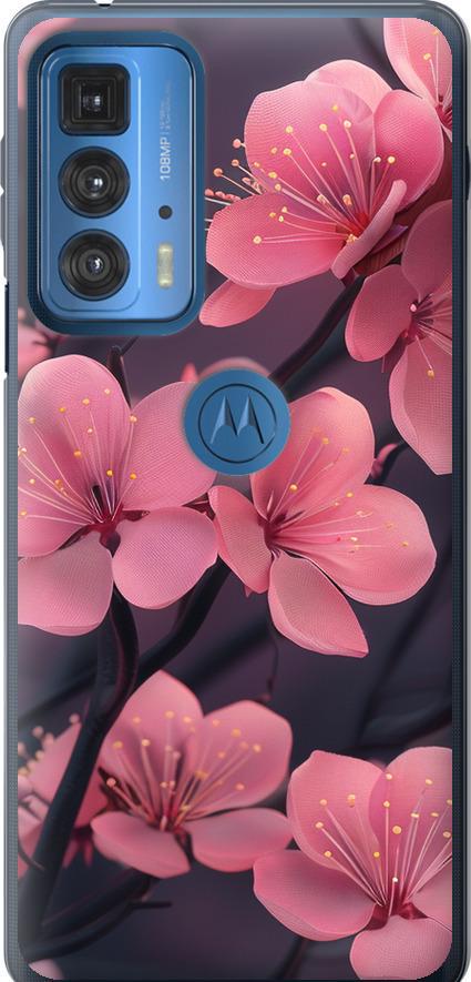 Чехол на Motorola Edge 20 Pro Пурпурная сакура (6075u-2662-42517) Чехол на Motorola Edge 20 Pro Пурпурная сакура (6075u-2662-42517)