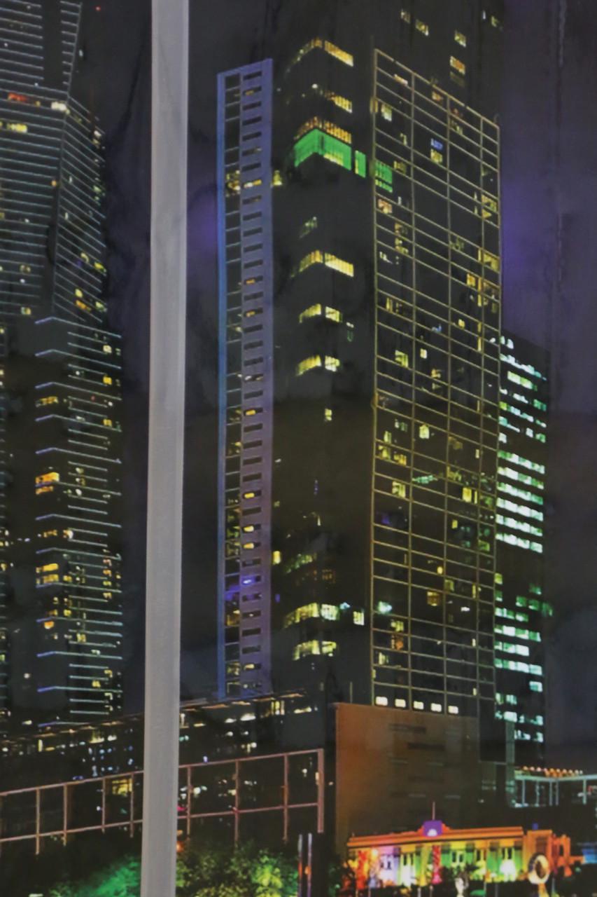 Інфрачервоний обігрівач електричний картина настінна плівкова Хмарочоси 100х63 (wkr-20003) - фото 4