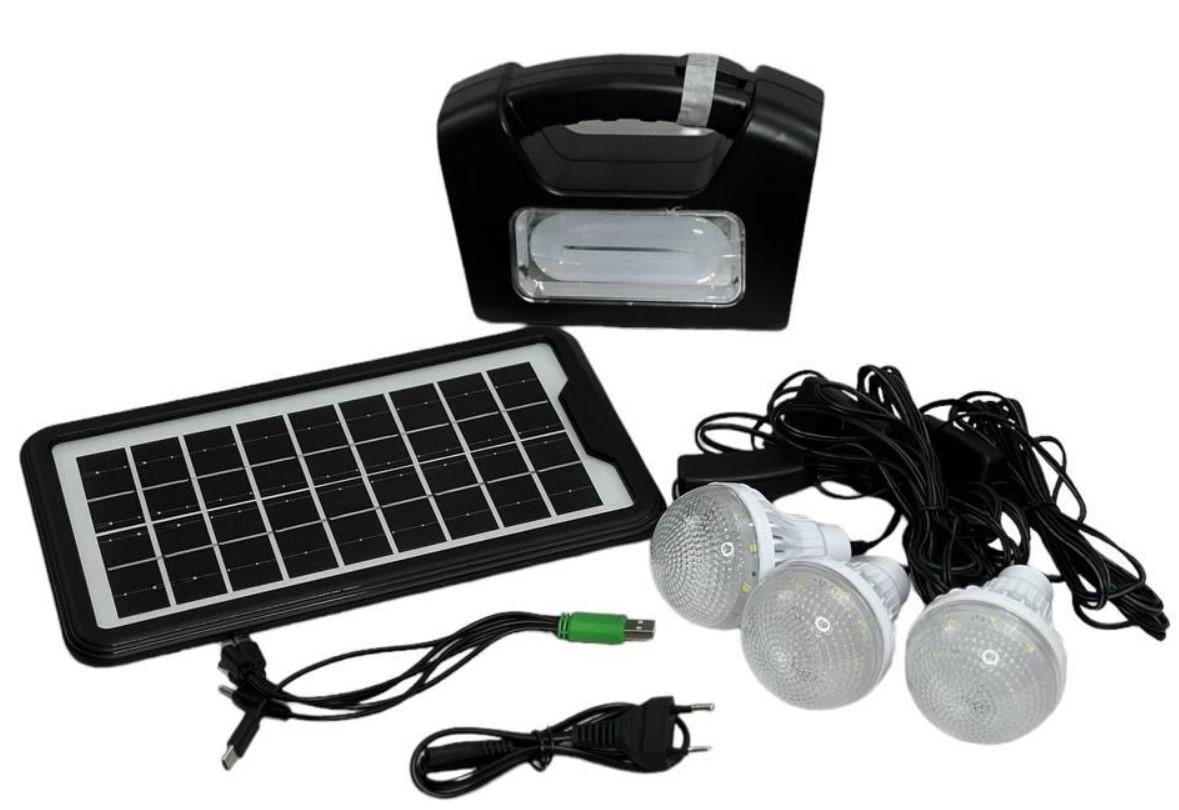 Сонячна станція GDPLUS GD-9 з вбудованим акумулятором/ліхтарем і додатковою лампою 4500 мАг (1988504710) - фото 2