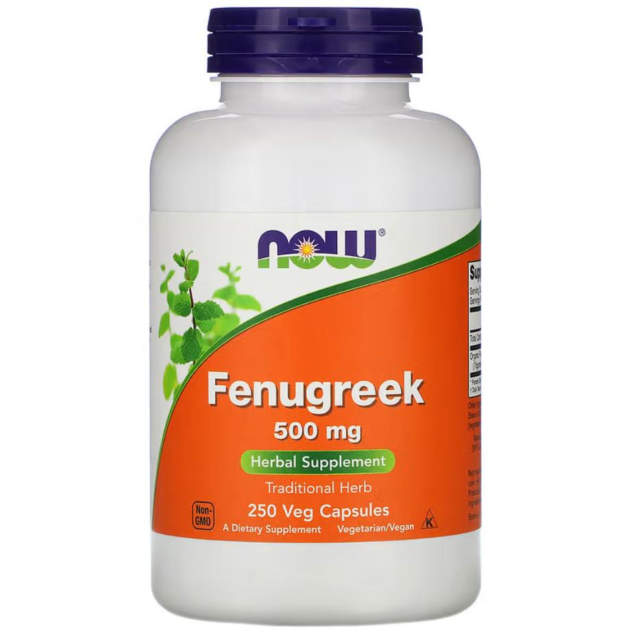 Натуральная добавка Now Foods Fenugreek 500 мг 250 капсул