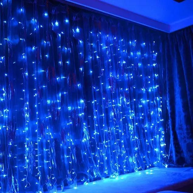 Гирлянда штора водопад 240 LED 3х1,5 м Синий (5999) Гирлянда штора водопад 240 LED 3х1,5 м Синий (5999)