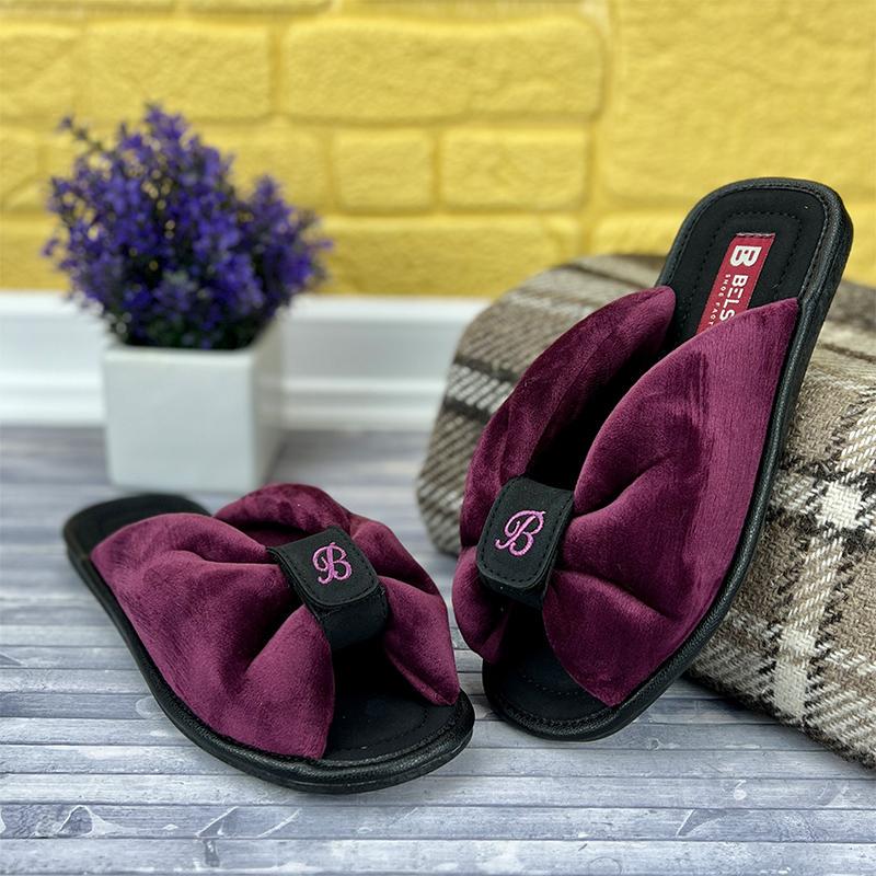 Домашні тапочки жіночі БЕЛСТА E-002718 23 см p. 36 Фіолетовий (61207831)