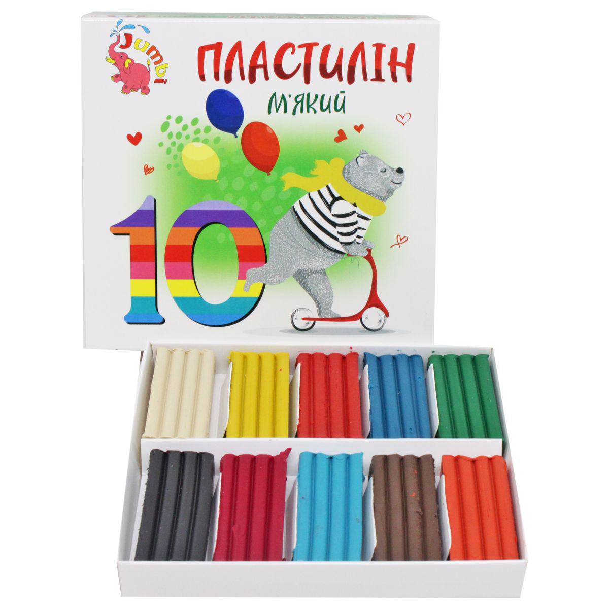 Пластилин детский 10 цветов (216900)