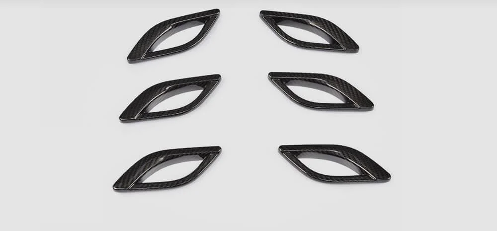 Накладки на передні крила DDCarbon 2013-2017 для Maserati Quattroporte 2013-2023 рр. карбон (153643)