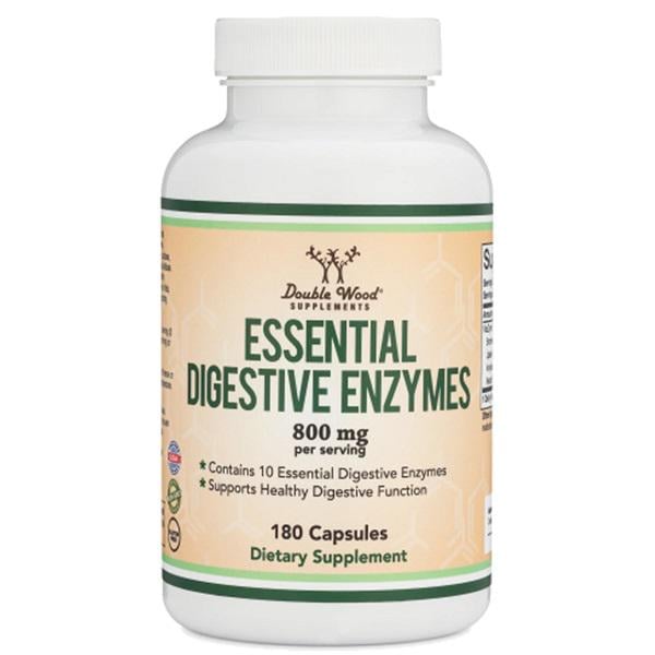 Пищеварительные ферменты Double Wood Essential Digestive Enzymes 800 mg 180 Caps