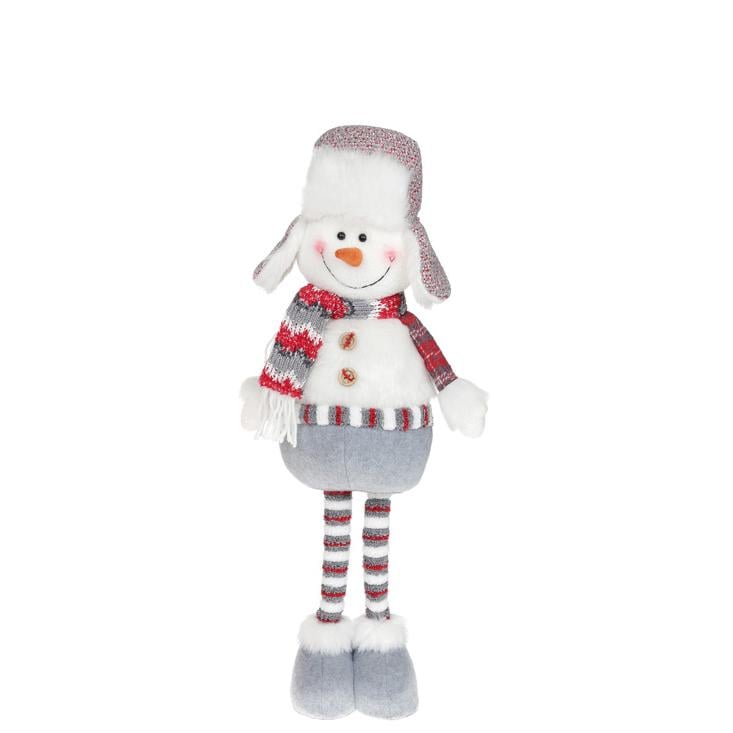 Мягкая игрушка новогодняя BonaDi Снеговик Серый (778-354)