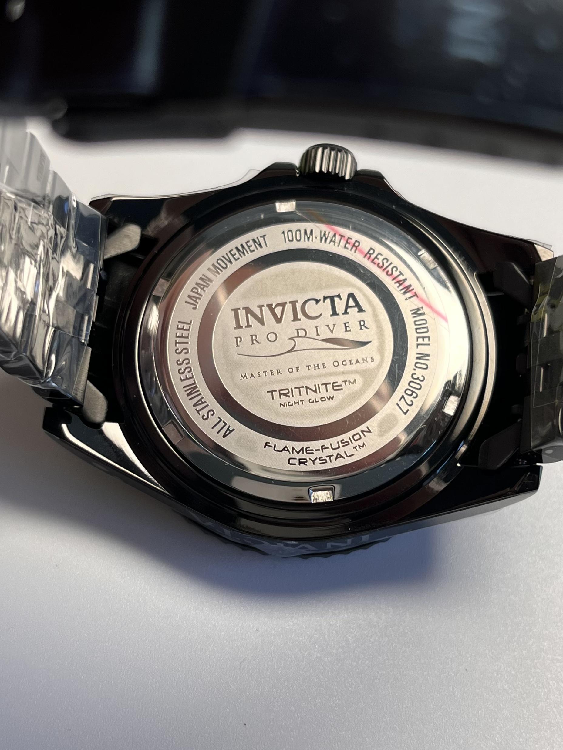 Годинник Invicta 30627 Pro Diver Чорний - фото 7 Годинник Invicta 30627 Pro Diver Чорний - фото 7