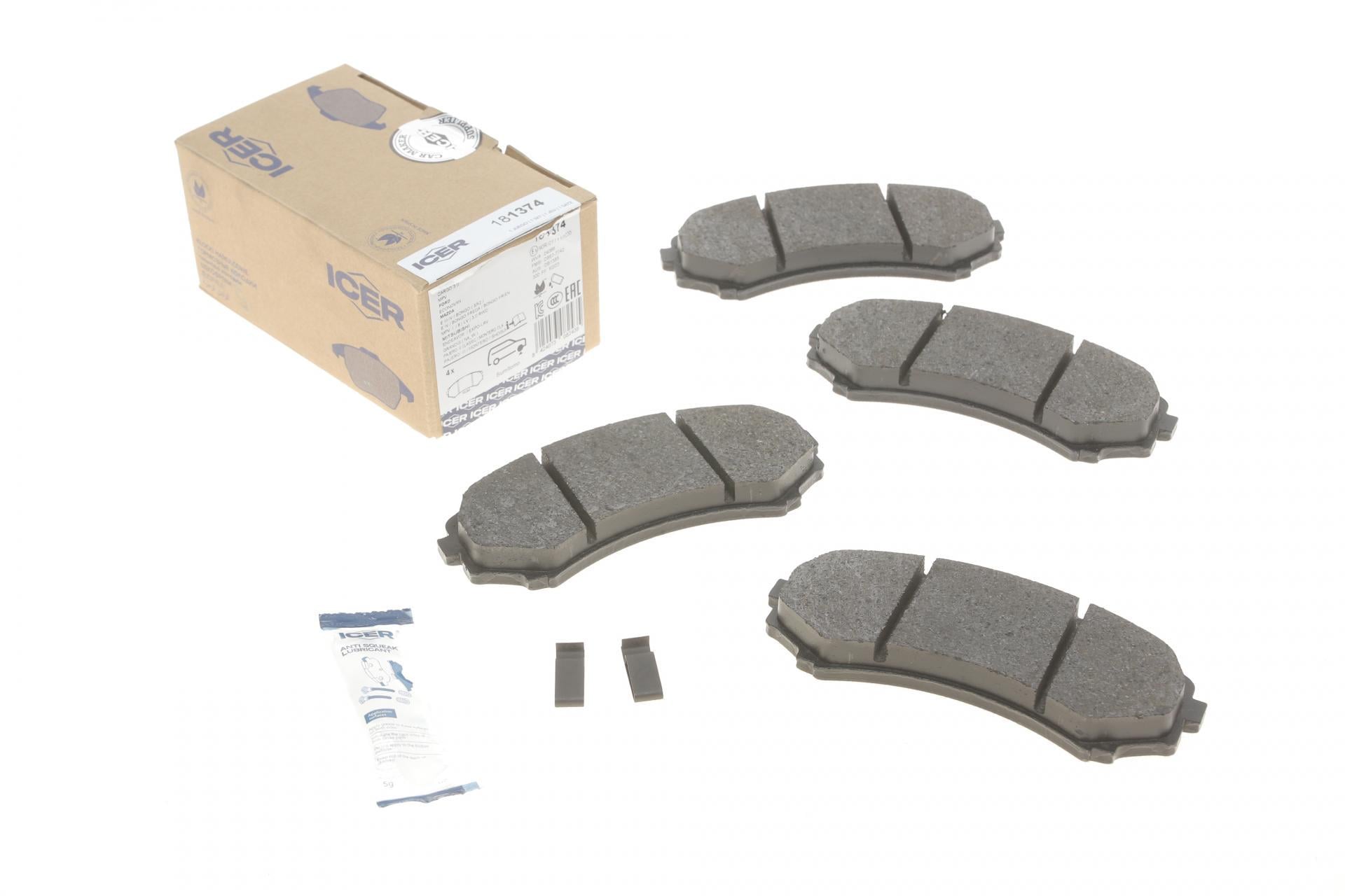 Колодки тормозные передние ICER для Mitsubishi Grandis 04-11/Pajero II-IV 90-/Mazda E2000/2200 88-03 (181374)