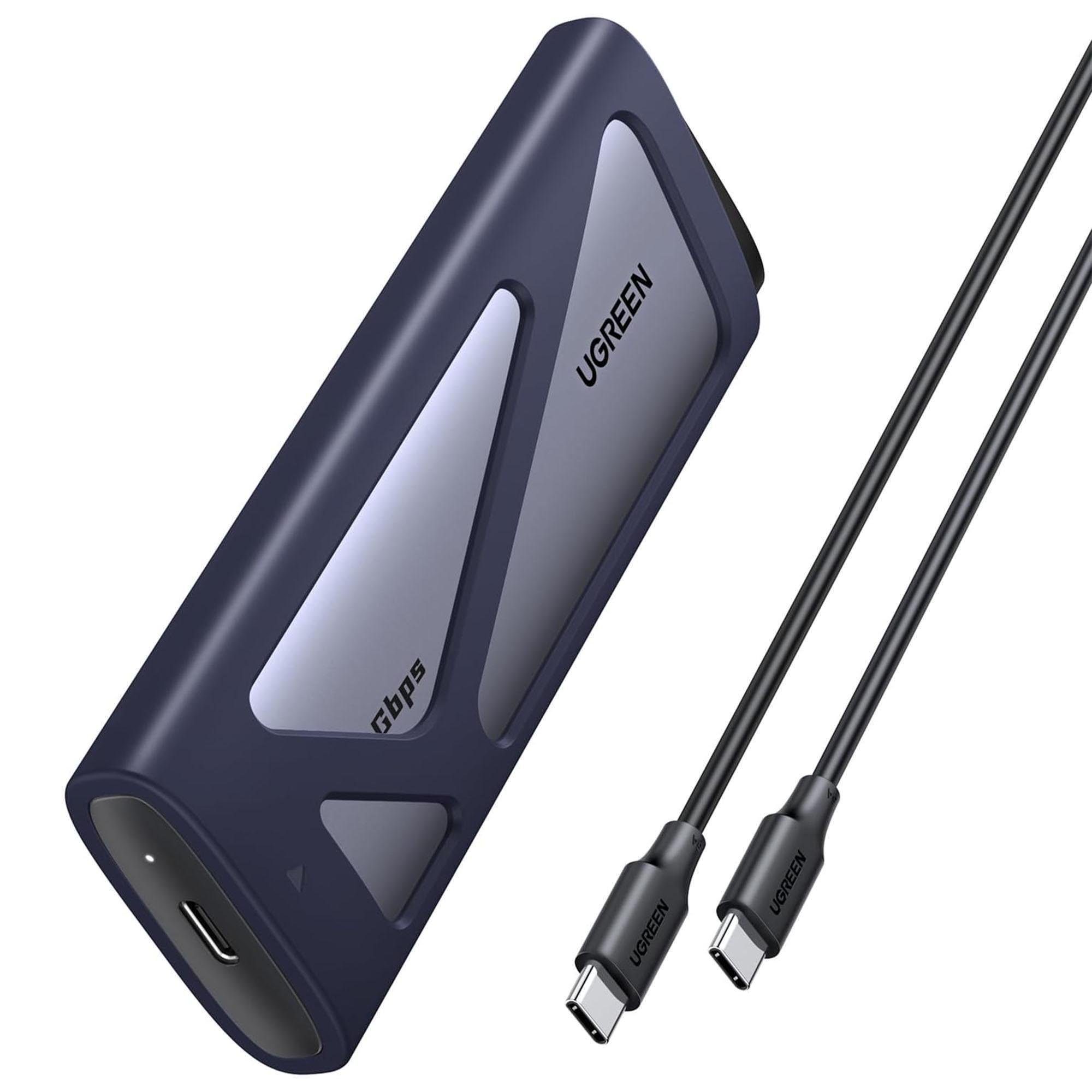 Кишеня зовнішня Ugreen 20 гбіт/с USB Срібний (55150)