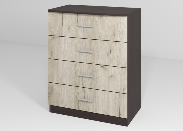 Комод Сабріна №1 900х500х1000 мм Венге Магия/Дуб Крафт Серый (22089)