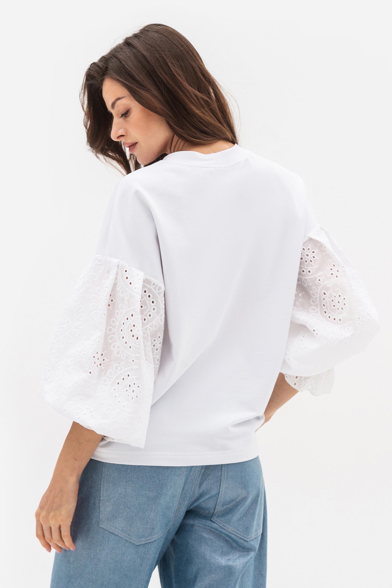 Свитшот Lesia Ринери 01 р. 46 Белый (153470000) - фото 4 Свитшот Lesia Ринери 01 р. 46 Белый (153470000) - фото 4