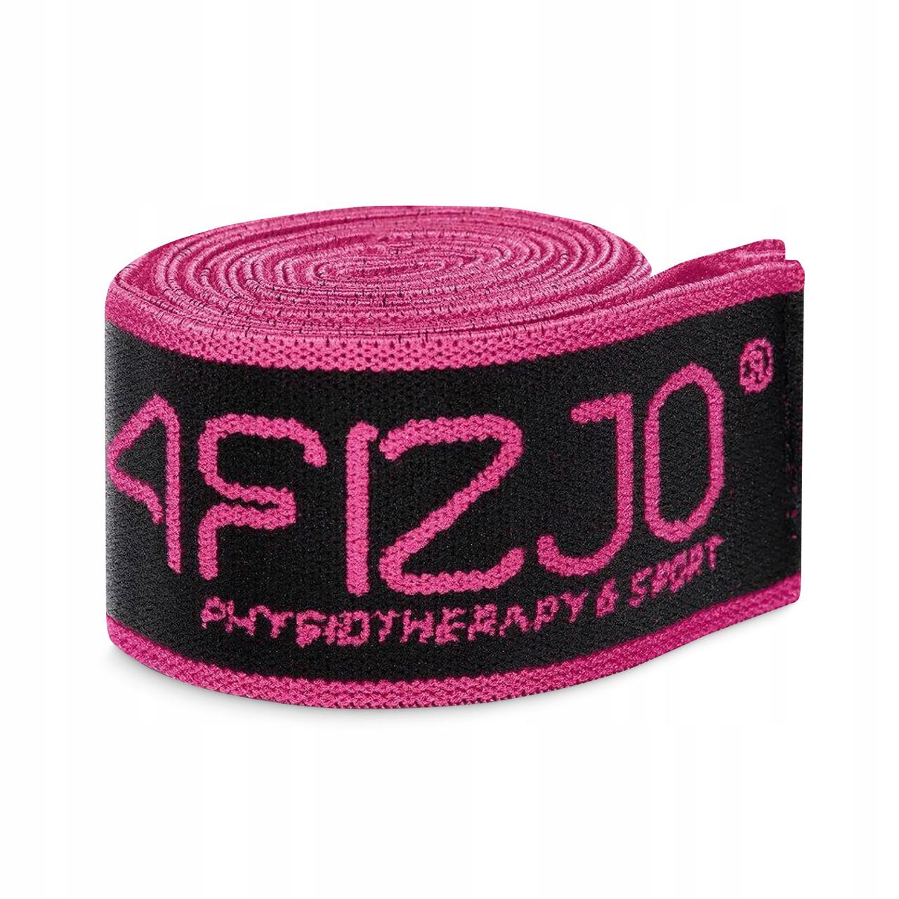 Еспандер з петлями для розтяжки 4fizjo 90 см Black/Pink (P-5907739313782)