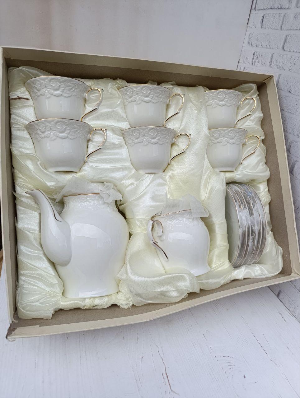 Сервіз чайний SNT Біла ніч порцеляна 220 мл 14 предметів (1777) - фото 2