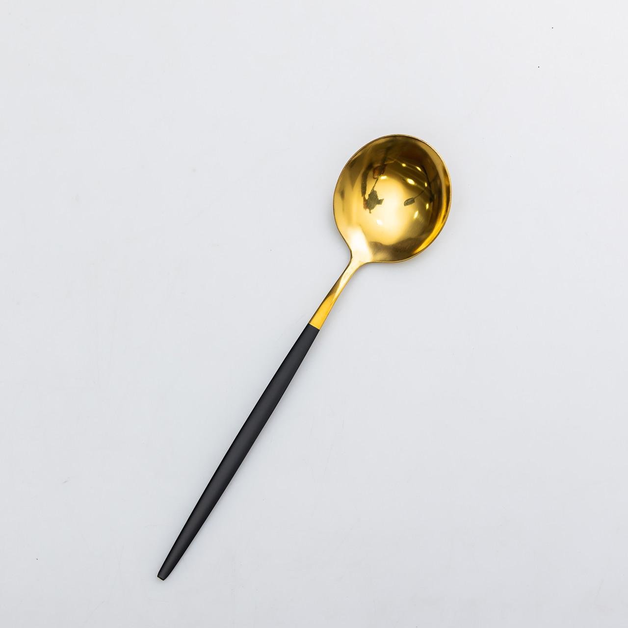 Набор столовых ложек 6 шт. из нержавеющей стали Черный (HP-20-3) - фото 5 Набор столовых ложек 6 шт. из нержавеющей стали Черный (HP-20-3) - фото 5