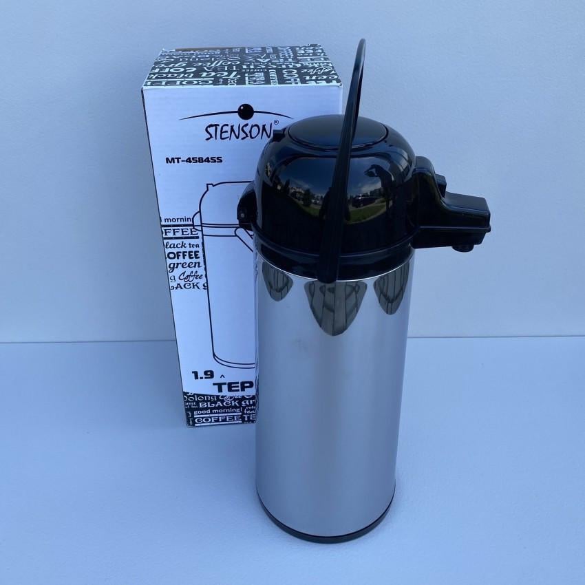 Термос Stenson MT-4584SS со стеклянной колбой металлический 1,9 л (1961367596)