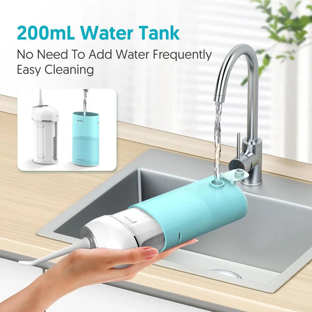 Ирригатор портативный ST-102A с ультрафиолетовым обеззараживателем Бело-голубой (2290) - фото 8