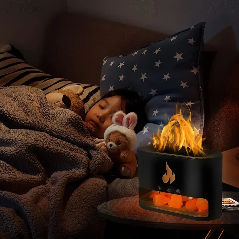 Зволожувач повітря Docsal Flame 3в1 ультразвуковий з соляним камінням (16290) - фото 4 Зволожувач повітря Docsal Flame 3в1 ультразвуковий з соляним камінням (16290) - фото 4