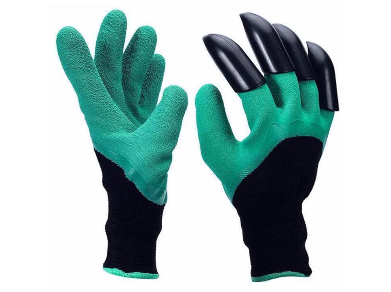 Перчатки для сада Garden Genie Gloves резиновые с когтями (GardenGenie) - фото 1