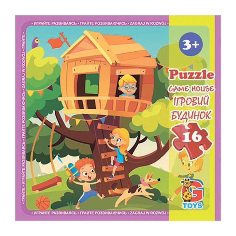 Пазлы детские картонные G-Toys Детская площадка 16 эл. (IP-177-P-755)