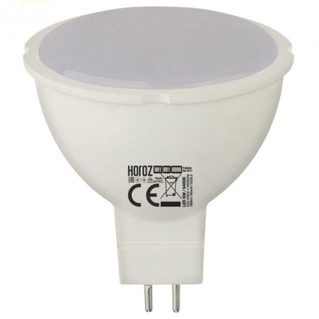 Лампа светодиодная HOROZ ELECTRIC 001-001-0006-021 FONIX-6 3000K GU5.3 MR16 (36486151)