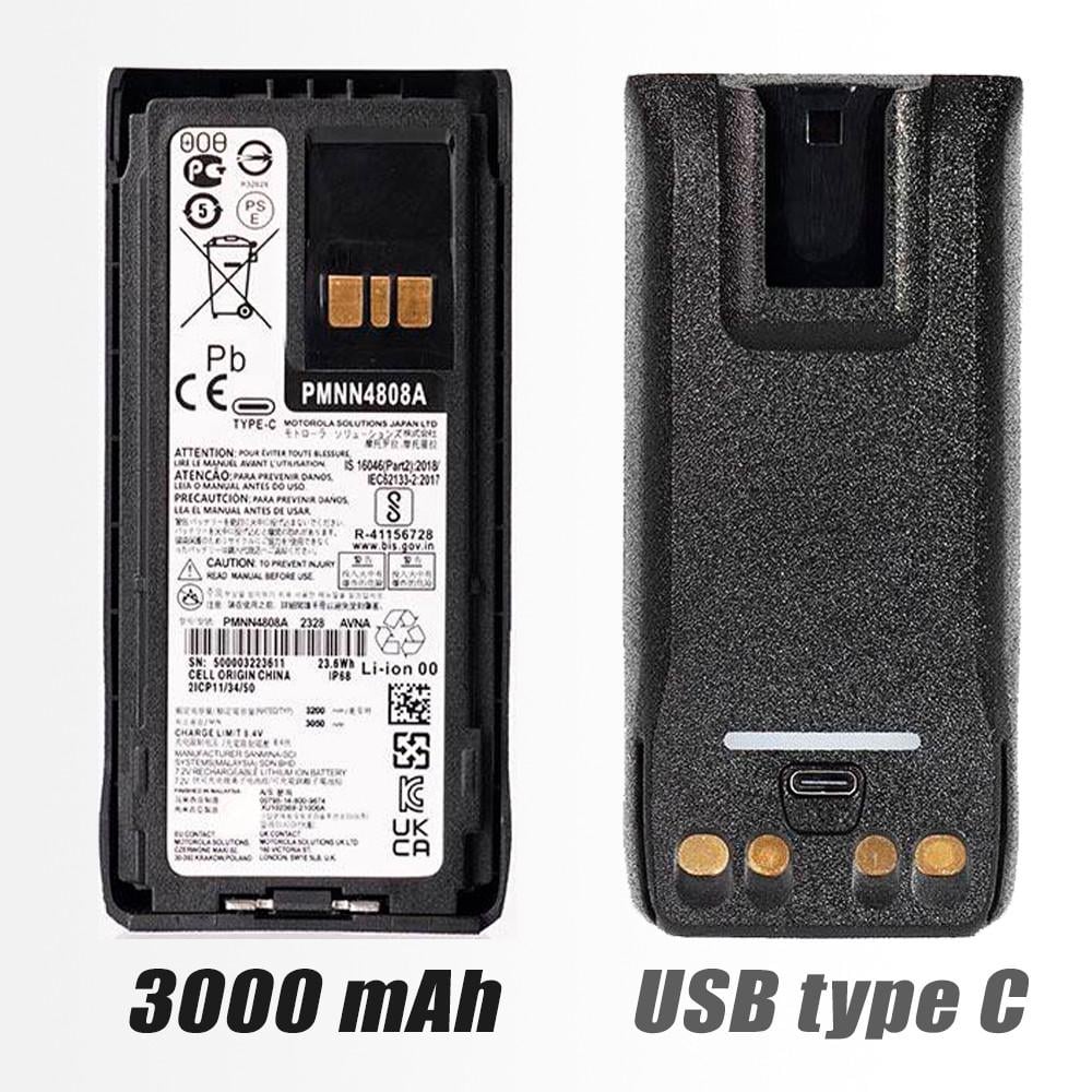 Акумулятор для Рації Motorola R7 R7A 3000 mAh з USB-C (19480597) - фото 2