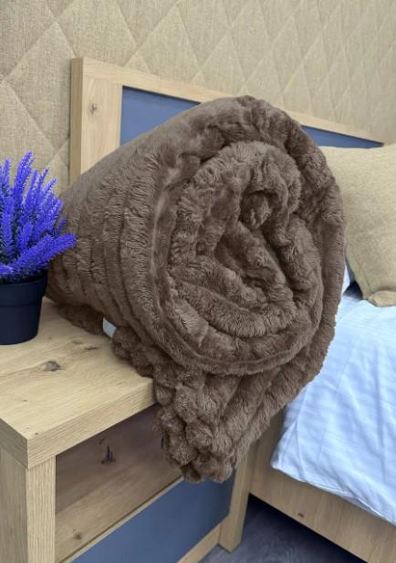 Покрывало из плюша VIP Шарпей 200х230 см Темное какао (87-142) - фото 3 Покрывало из плюша VIP Шарпей 200х230 см Темное какао (87-142) - фото 3