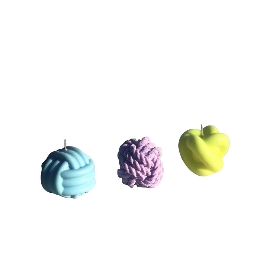 Форма силіконова для свічок Вузлики 3 шт. (15420055)