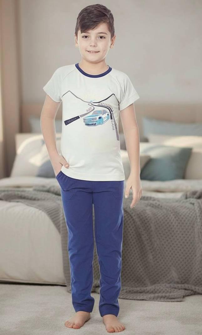 Домашний костюм-пижама для мальчика BAYKAR р. 9 134-140 см 9-10 лет Серый (9617-223)
