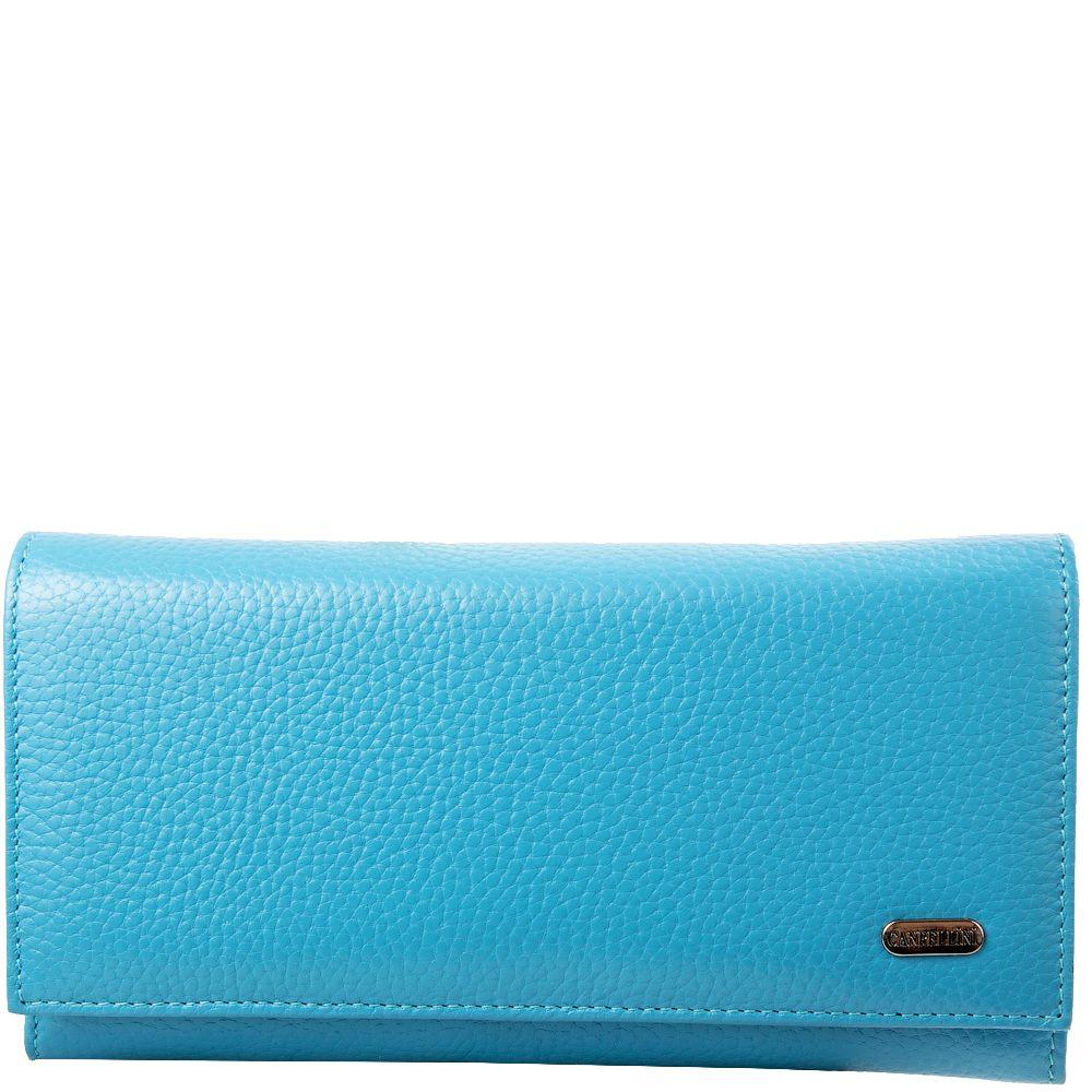Гаманець жіночий шкіряний CANPELLINI 1226 Блакитний - фото 2 Гаманець жіночий шкіряний CANPELLINI 1226 Блакитний - фото 2