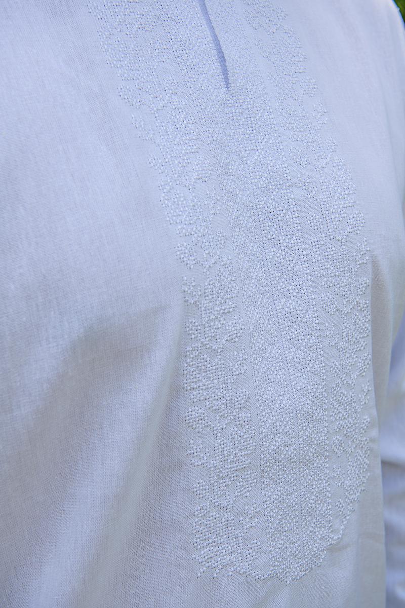 Вышиванка мужская на белом 4XL Белый (2299715878) - фото 2 Вышиванка мужская на белом 4XL Белый (2299715878) - фото 2