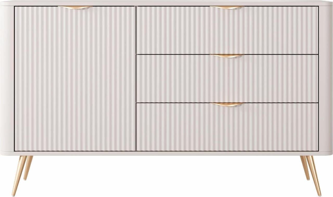 Буфет однодверний Sofia 138,2 см Beige ribbed (13696)