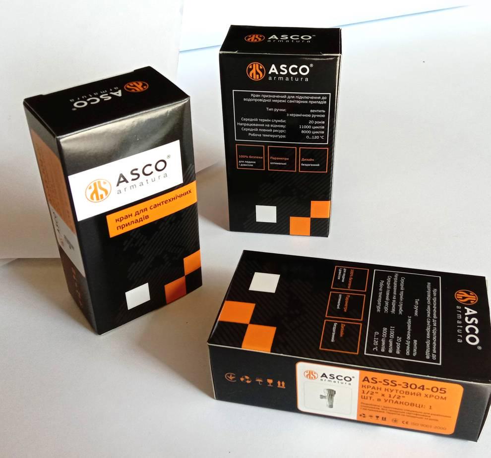 Кран для підключення сантехнічних приладів ASCO S.S.304 1/2"x3/4" нержавіюча сталь (RS-AS-SS-304-02) - фото 3 Кран для підключення сантехнічних приладів ASCO S.S.304 1/2"x3/4" нержавіюча сталь (RS-AS-SS-304-02) - фото 3