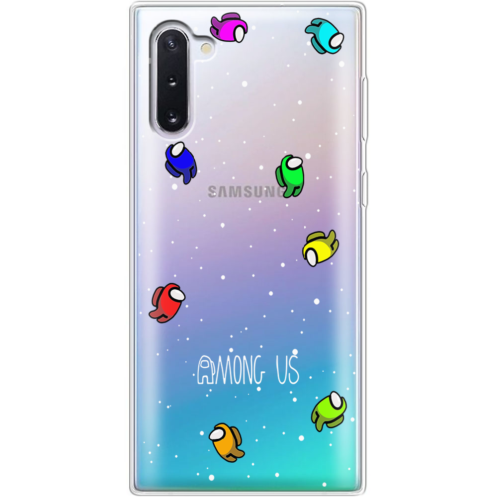 Чехол Boxface Samsung N970 Galaxy Note 10 Among Us Invisible Прозрачный силикон (37407-bk76-37407)