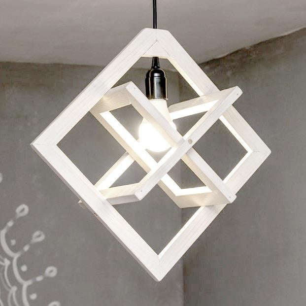 Подвесной светильник из дерева Алиндао Зефир (ЛЮС-002420)