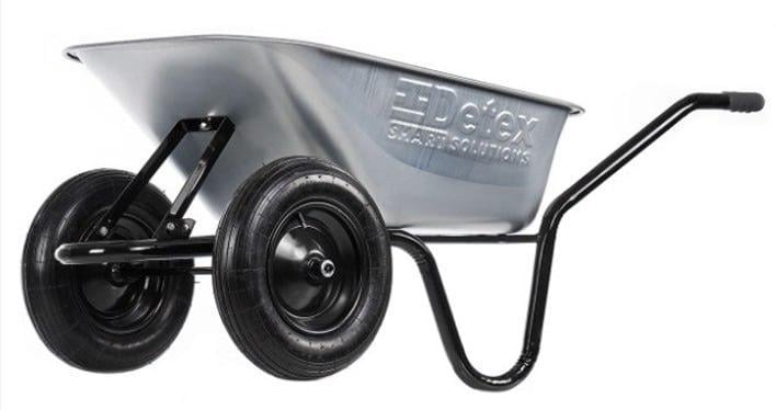 Тачка строительно-садовая двухколесная DETEX D-12 грузоподъемность 200 кг 85 л (98-504)