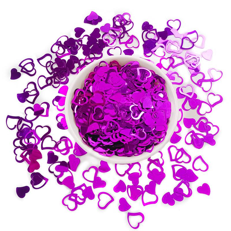 Метафан конфетти Сердечки 15 г Фиолетовый (2531/2)