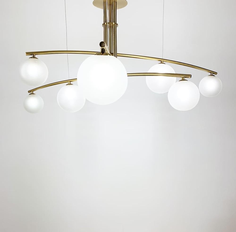 Люстра сучасна підвісна Aure Латунь (SGJ 8/9 AB) - фото 5 Люстра сучасна підвісна Aure Латунь (SGJ 8/9 AB) - фото 5