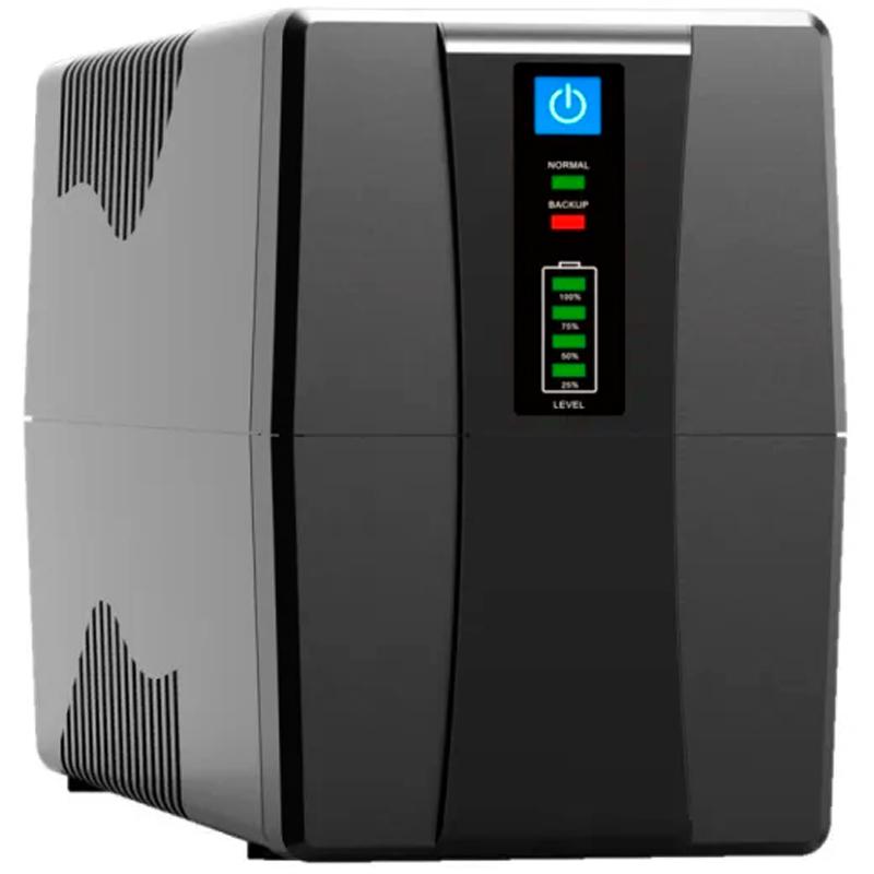 Джерело безперебійного живлення Frimecom V-2000 LED 2000ВА 1200 Вт Black