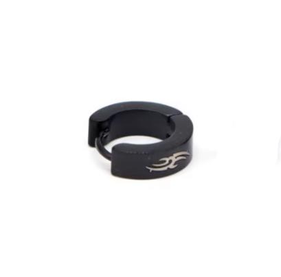 Сережки з візерунком абстракція чоловічі зі сталі 1 шт. (2567301537)