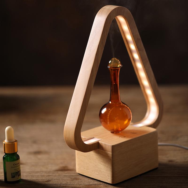 Аромадифузор з підсвіткою Doctor-101 Lumière Triangle 2в1 із натурального дерева (2d188e67) - фото 2