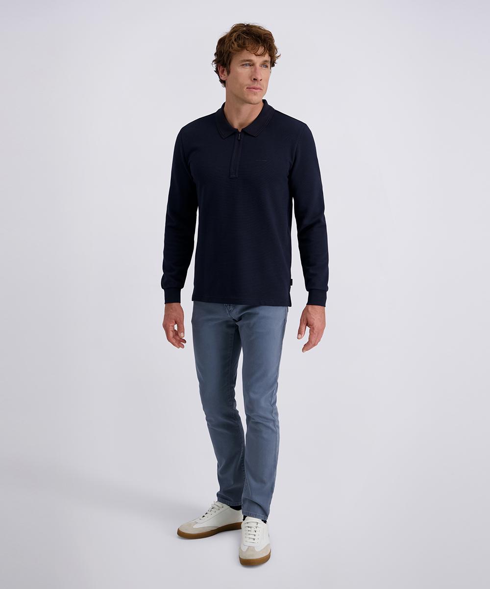 Поло на напівблискавці чоловіче L Темно-синій (C5 30775.3072.6325-L) - фото 3 Поло на напівблискавці чоловіче L Темно-синій (C5 30775.3072.6325-L) - фото 3