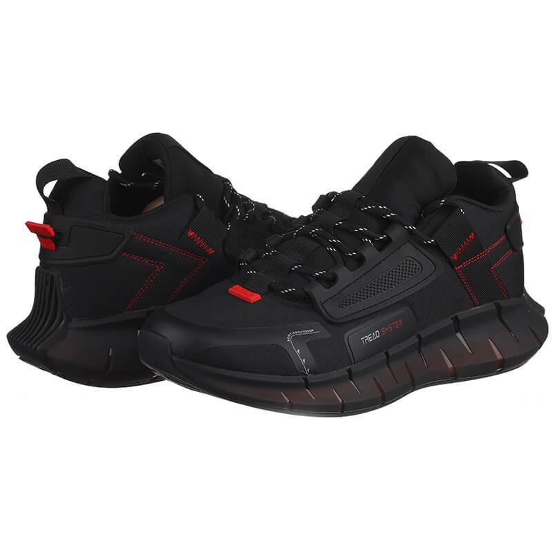 Кроссовки мужские Yike A101-3 комбинированный р. 41 Черный (03276)