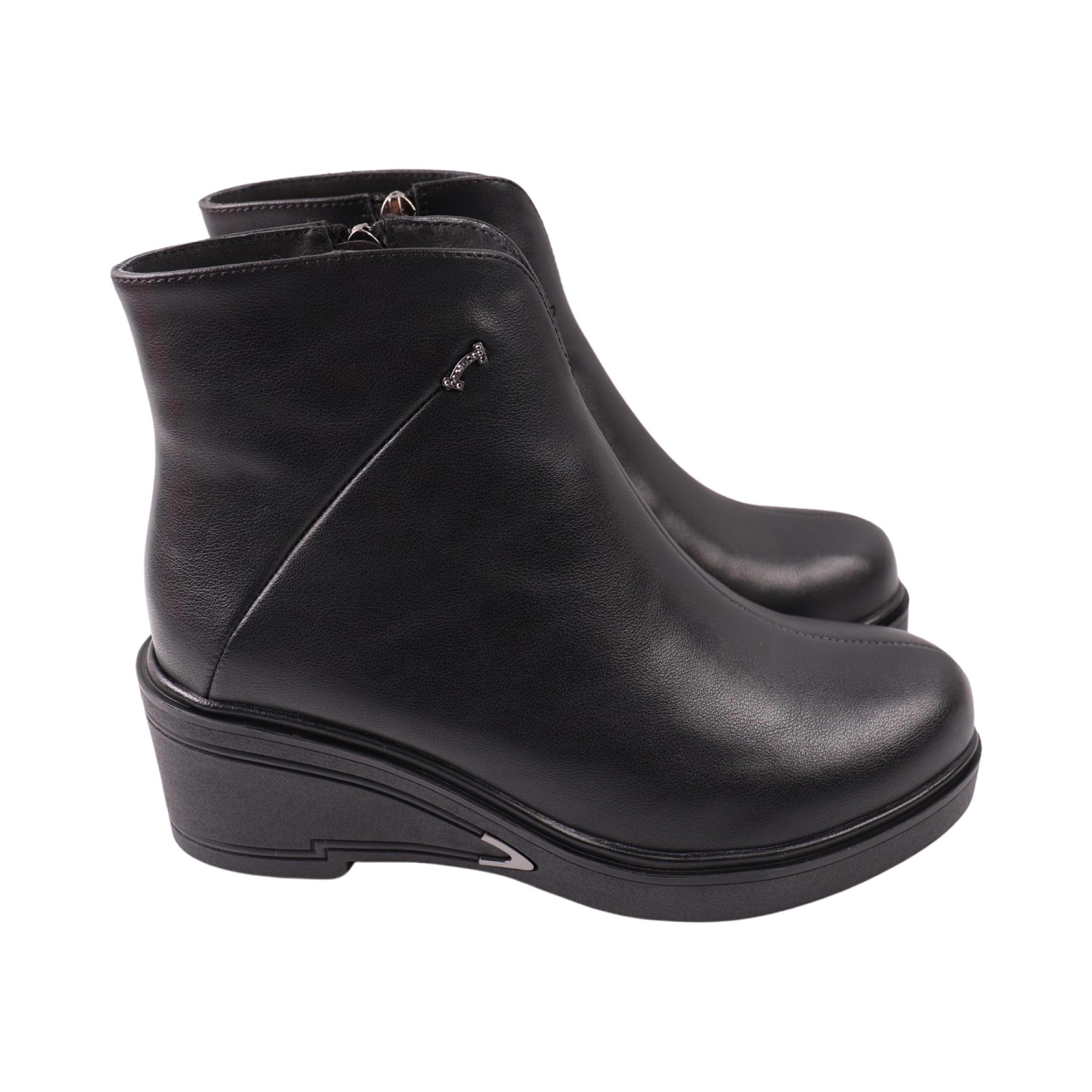 Ботинки женские Oeego 204-24ZHC натуральная кожа р. 37 Черный (29185496)