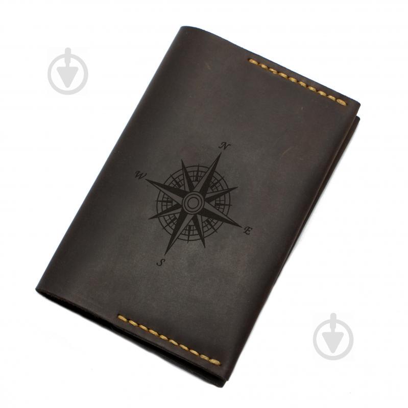 Обложка для паспорта из натуральной кожи Compass Коричневая (as150201-2) Обложка для паспорта из натуральной кожи Compass Коричневая (as150201-2)