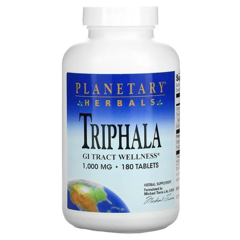Трифала Planetary Herbals Triphala 1000 мг 180 таблеток