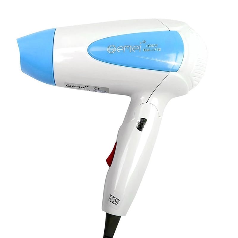 Фен для волосся Gemei GM-1756 1200W Blue (tf7470)