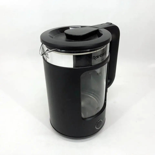 Електрочайник Rainberg RB-2220 2200 Вт скляний Чорний (GR-05134) - фото 3 Електрочайник Rainberg RB-2220 2200 Вт скляний Чорний (GR-05134) - фото 3