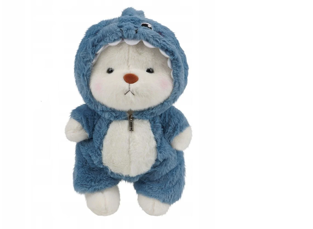 Іграшка м'яка плюшевий Mішка в костюмі Стіча 30 см Блакитний (J-9970) Іграшка м'яка плюшевий Mішка в костюмі Стіча 30 см Блакитний (J-9970)
